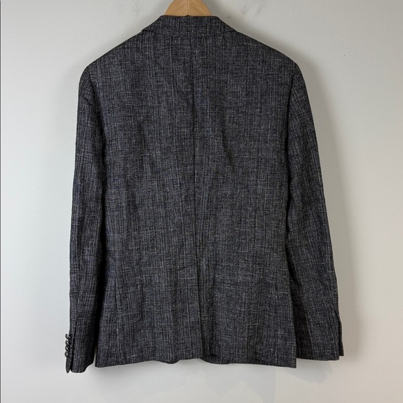 John Varvatos Charcoal Textured Blazer Size 34 - Picture 6 of 12